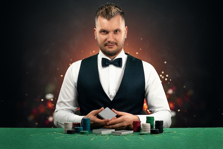 Meja Auto Roulette langsung dengan roda dan tampilan HD di wasiat slot